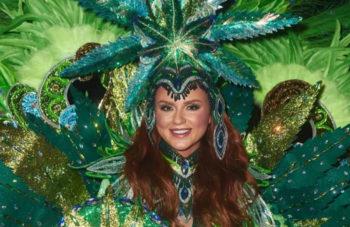 photo of Miss Universe Canada Dressed Up As Legal Cannabis, Because Of Course image
