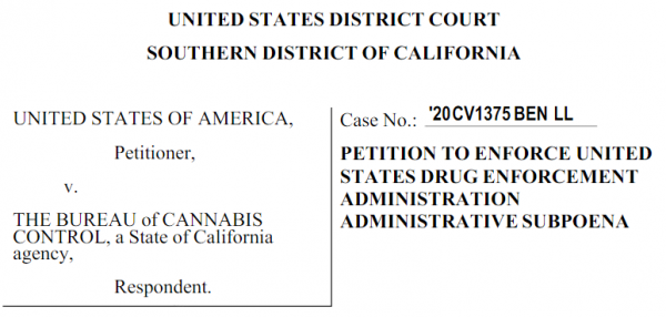 photo of Here We Go! Feds Sue California for Cannabis Business Records image