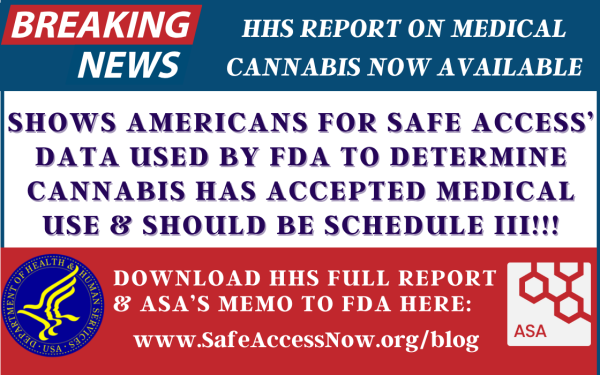 photo of Breaking: HHS Report on Cannabis move to Schedule IIi Released image