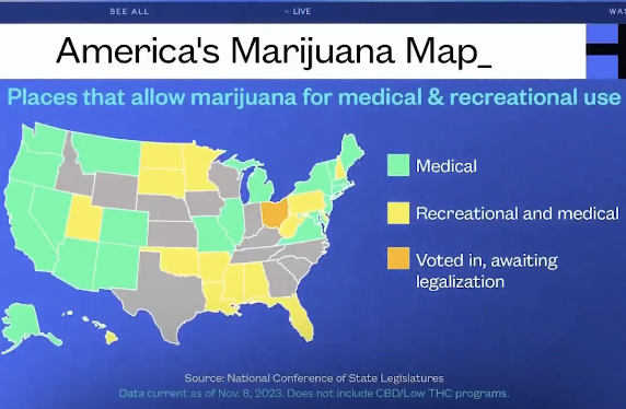 photo of VP Kamala Harris Claims Administration ‘Changed Federal Marijuana Policy’ While Using Incorrect Map Of State… image