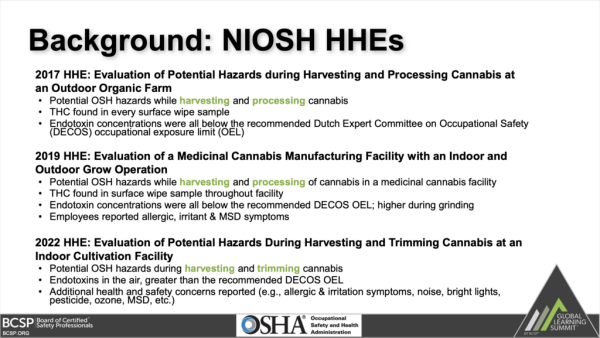 photo of Federal OSHA Officials Discuss Marijuana Industry Worker Safety image