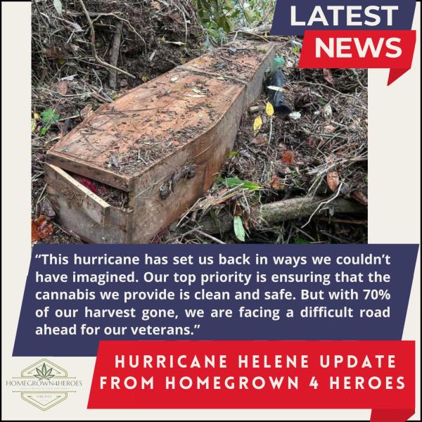 photo of Hurricane Helene’s Devastating Impact on Homegrown4Heroes: A Setback in Safe Access to Cannabis for Veterans image