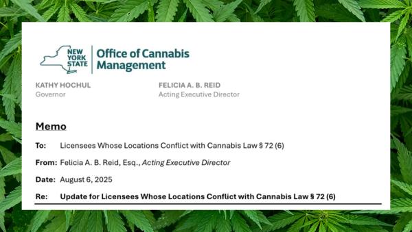 NY Head Cannabis Regulator Sends New Letter to Businesses Impacted by School Proximity Correction
