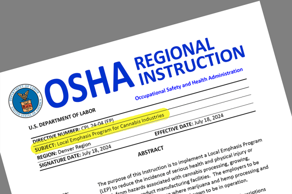 photo of OSHA offers free help, inspections to Colorado cannabis companies image