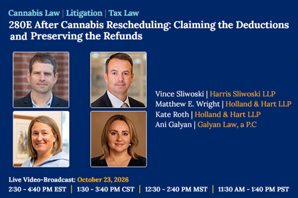 Upcoming Webinar: Cannabis Rescheduling…